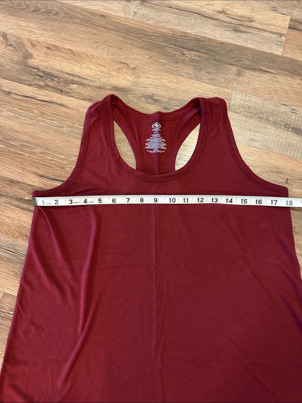 Athletic Works Brick Red Racerback Tank - Picture 4 of 5